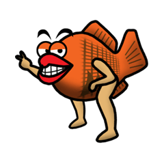 [LINEスタンプ] たい焼き親分と子分達 fetchpriority=high