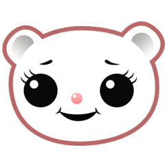 [LINEスタンプ] かわいくて小さな白熊のベリー fetchpriority=high