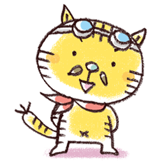[LINEスタンプ] シマ猫ヒゲジさん 
