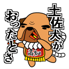 [LINEスタンプ] 土佐犬がおったとさ