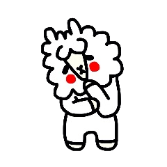 [LINEスタンプ] たれ目のアルパカ 