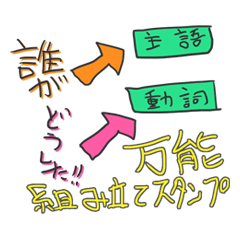 [LINEスタンプ] ばんのう組立てスタンプ