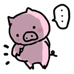 [LINEスタンプ] ダイエットをするブタさん