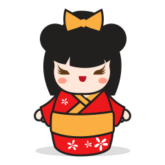[LINEスタンプ] キミ、かわいいこけし人形 fetchpriority=high