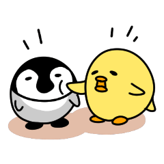 [LINEスタンプ] 飛べない鳥のこども 