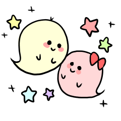 [LINEスタンプ] おばけのてけてけ。