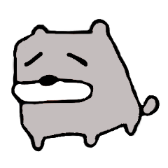 [LINEスタンプ] 変な犬 
