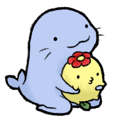 [LINEスタンプ] あしながあざらしと謎生物