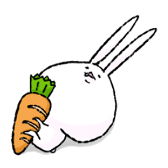 [LINEスタンプ] しもぶくれうさぎ2