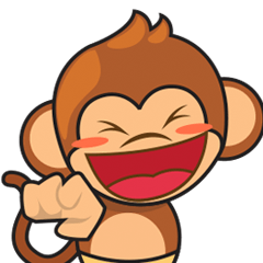 [LINEスタンプ] とってもキュートなサルのチキ 