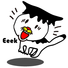 [LINEスタンプ] Chicken,Negative Cat(ENG ver.) fetchpriority=high