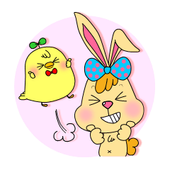 [LINEスタンプ] うさぴよ 
