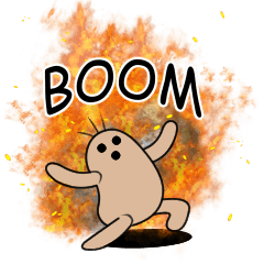 [LINEスタンプ] 3ぼん毛 