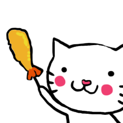 [LINEスタンプ] 串ネコ串にゃん