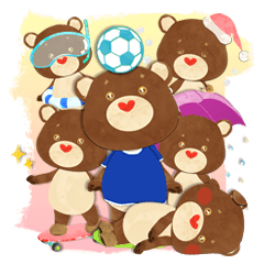 [LINEスタンプ] ポッピング ☆ ベア fetchpriority=high