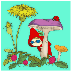 [LINEスタンプ] Little world 可愛いこびとの女の子 