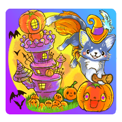 [LINEスタンプ] niaのハロウィン＆パーティー日本語ver.