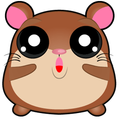 [LINEスタンプ] ハッピーなハムスターのボーラ 