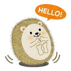 [LINEスタンプ] ハリネズミのハリス by Takako 