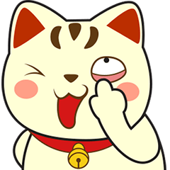 [LINEスタンプ] 幸運を運ぶ招き猫キラ 