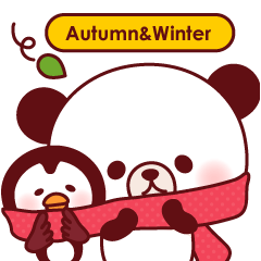 [LINEスタンプ] ぽんやんとパフィ-秋冬＆イベント- 