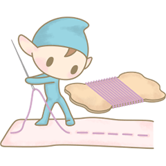 [LINEスタンプ] ソーイング・エルフ