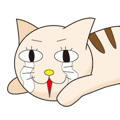 [LINEスタンプ] 気になるネコ 