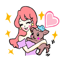 [LINEスタンプ] リリアとココラテの楽しい毎日