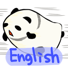 [LINEスタンプ] 移動の連絡もちぱんだ（英語版） 