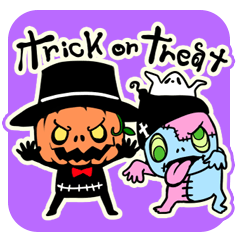[LINEスタンプ] おとぼけハロウィン・エイジ