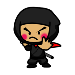 [LINEスタンプ] 忍者 根来朗（ねごろう）と蛙の仁王丸 fetchpriority=high