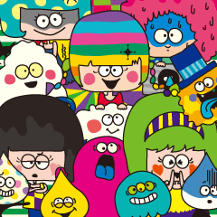 [LINEスタンプ] 全力カラフル！！！