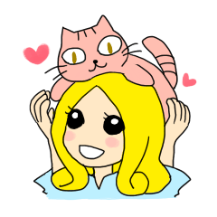 [LINEスタンプ] ピンクとイエロー