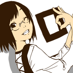 [LINEスタンプ] メガネガール 