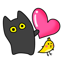 [LINEスタンプ] クロネコにゃらす