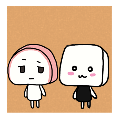 [LINEスタンプ] とかまぼこは思った