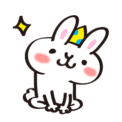 [LINEスタンプ] お祝いうさぎの誕生日スタンプ
