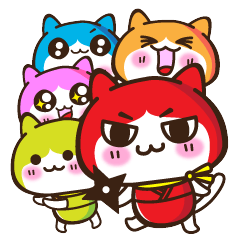 [LINEスタンプ] 忍者猫 fetchpriority=high