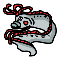 [LINEスタンプ] リュウグウノツカイ？