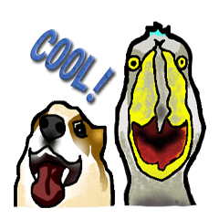 [LINEスタンプ] ベンとハビー 