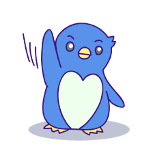 [LINEスタンプ] ペンギンのハートくんスタンプ 