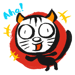 [LINEスタンプ] ふでネコA