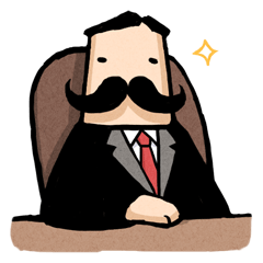 [LINEスタンプ] ヒゲ社長