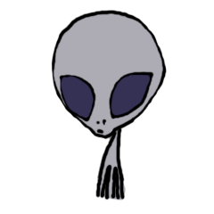 [LINEスタンプ] となりの宇宙人