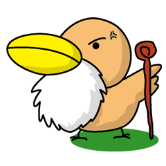 [LINEスタンプ] 鳥の長老 fetchpriority=high