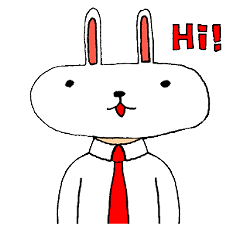[LINEスタンプ] サラリーマンうさぎさん 