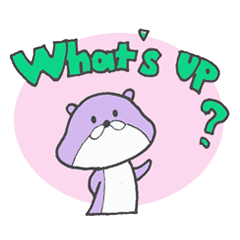 [LINEスタンプ] かわうそのチャットくん