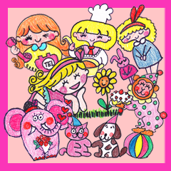 [LINEスタンプ] あっちゃんとお友達 