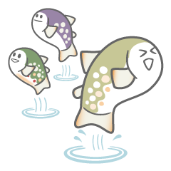 [LINEスタンプ] イワナくんと仲間たち。レッツフィッシング fetchpriority=high