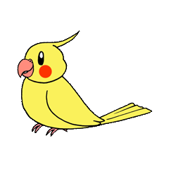 [LINEスタンプ] "オカメインコの日常" 鳥さんと一緒01